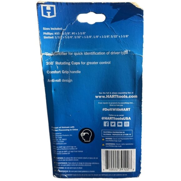 Hart 6 Pc. Precision Screwdriver Set With Comfort Grip & Anti-Roll Design - Picture 4 of 6